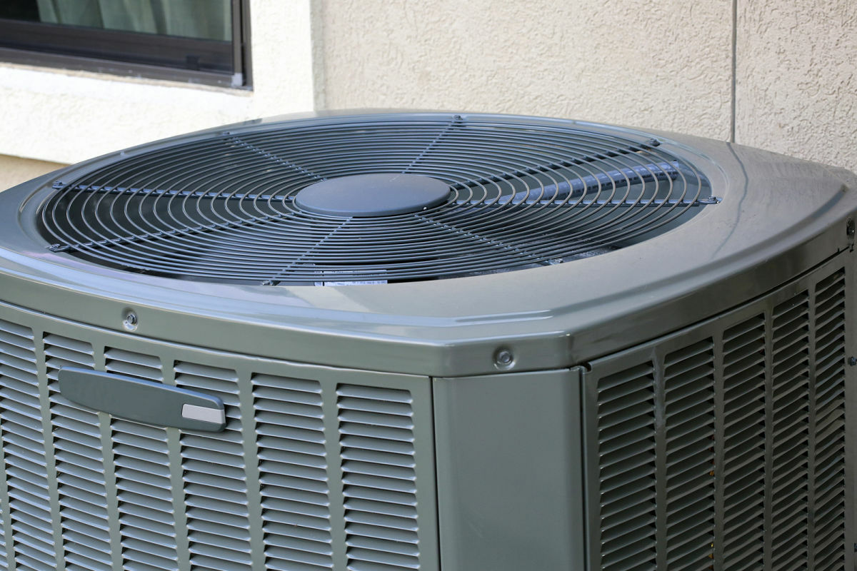 Close Up Of High Efficiency Modern Ac Heater Unit